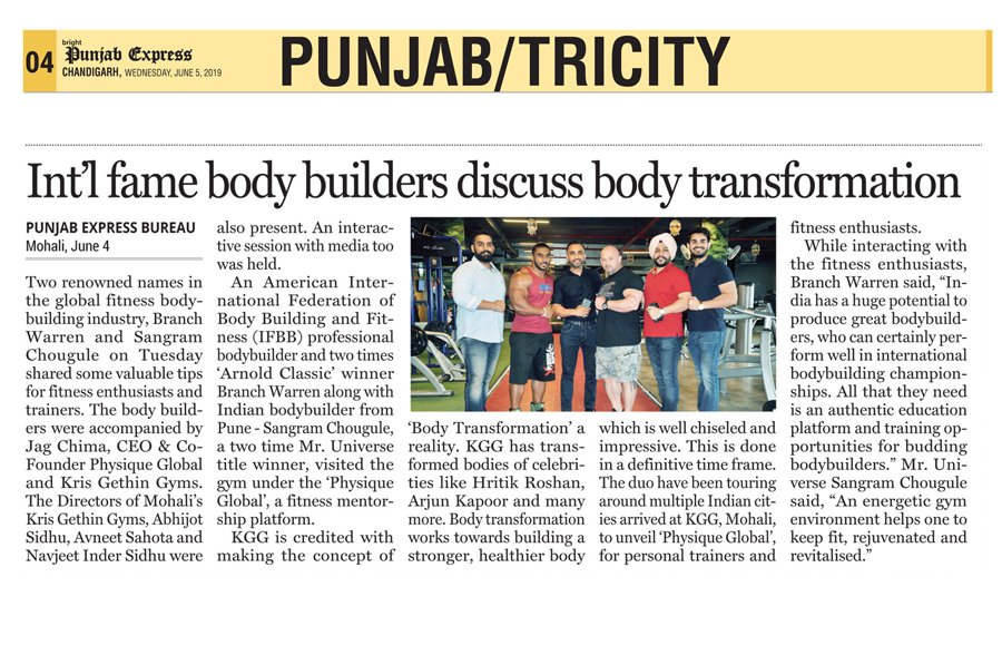 Int’l fame Body Builders Discuss Body Transformation